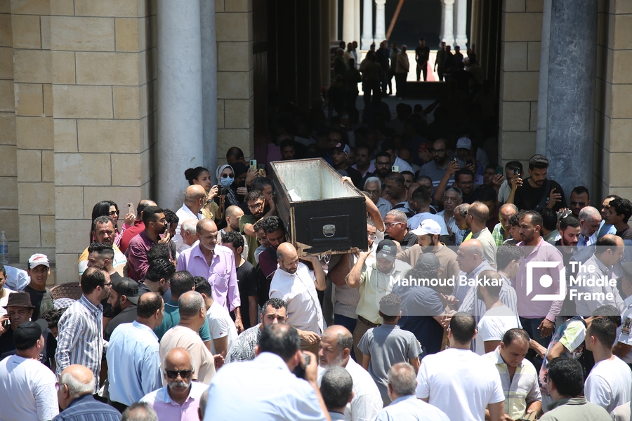 The funeral of the Egyptian actor Ahmed Farahat