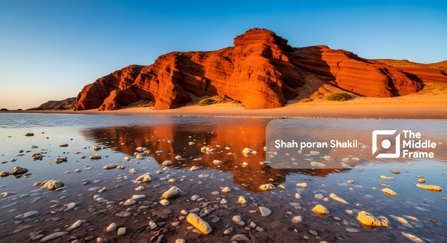 A river in the sahara desert - Saudi Arabia