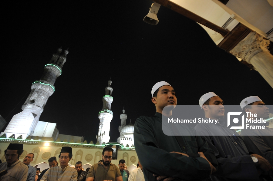 Tarawih prayer at Al-Azhar Mosque