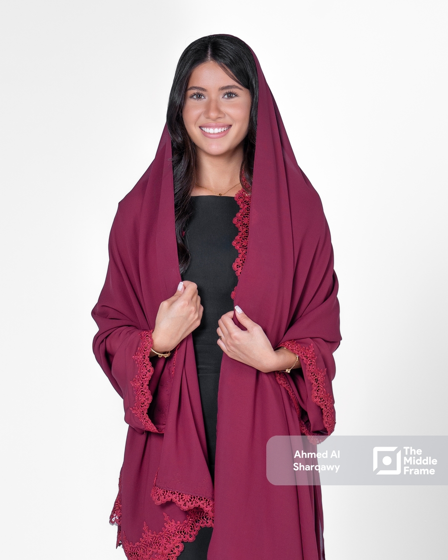 Abaya photoshoot in the studio