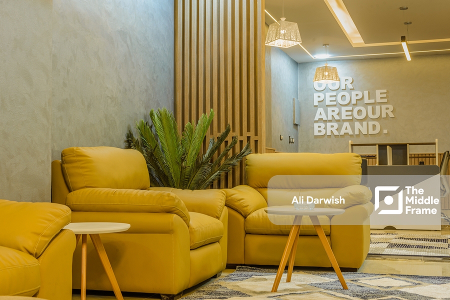The lounge of a company in Egypt