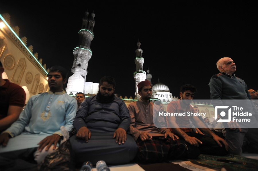 Tarawih prayer at Al-Azhar Mosque