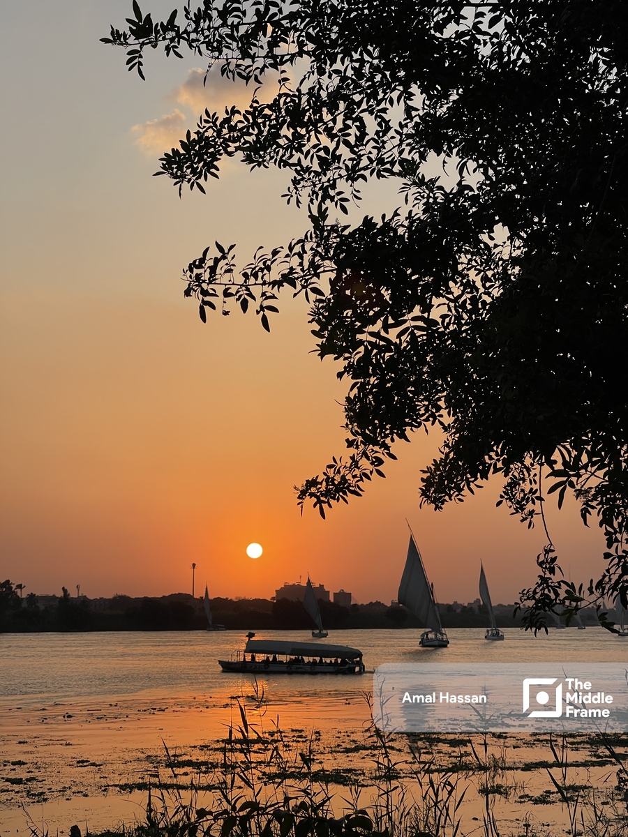 Boats on the Nile River.