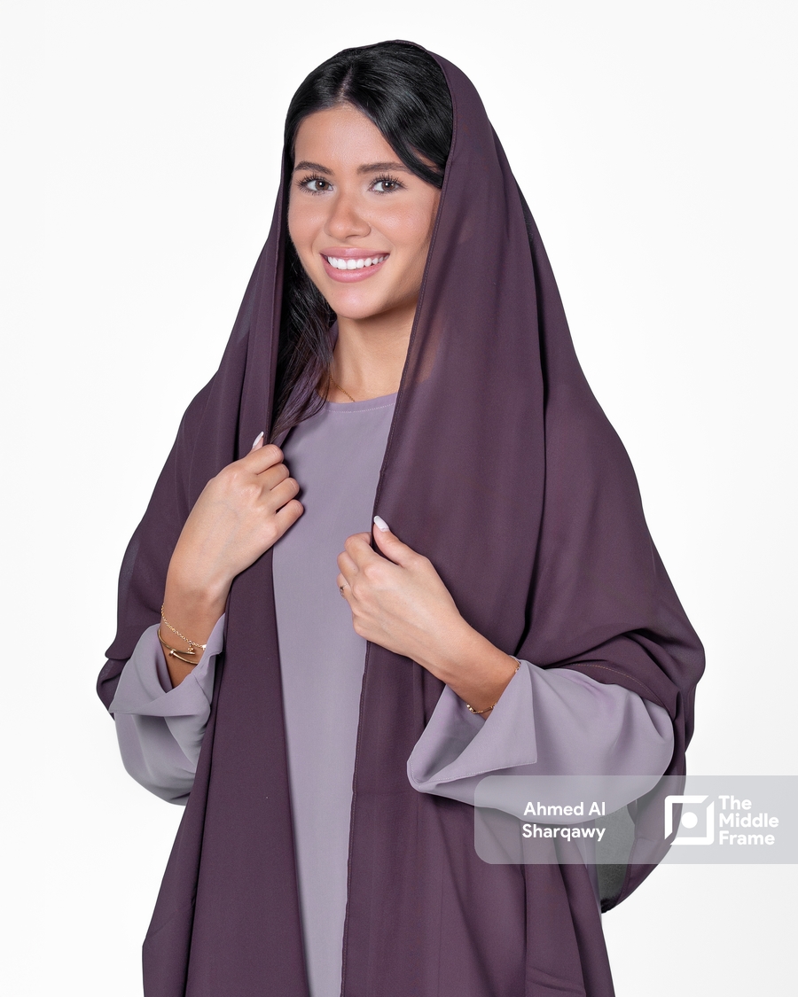 Abaya photoshoot in the studio