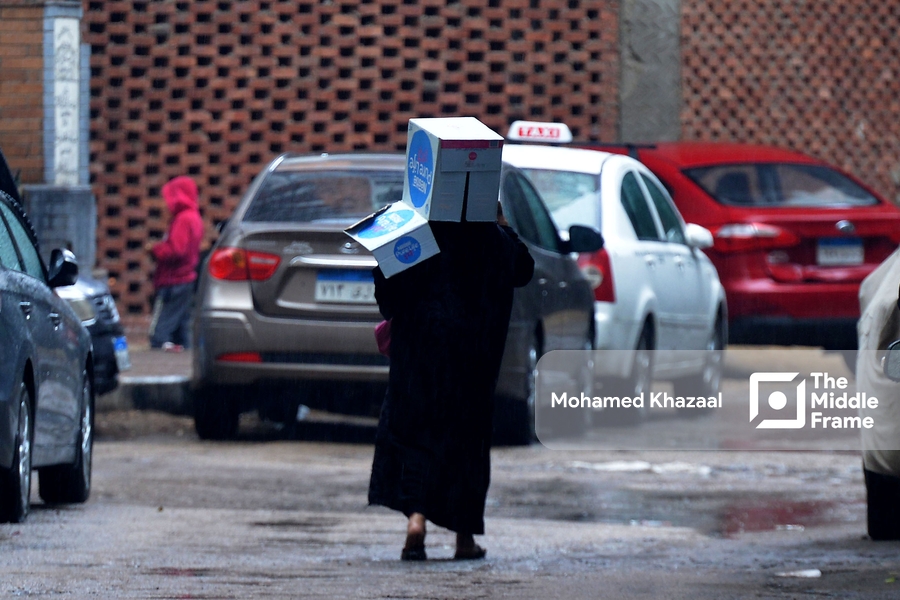Heavy rain in Cairo