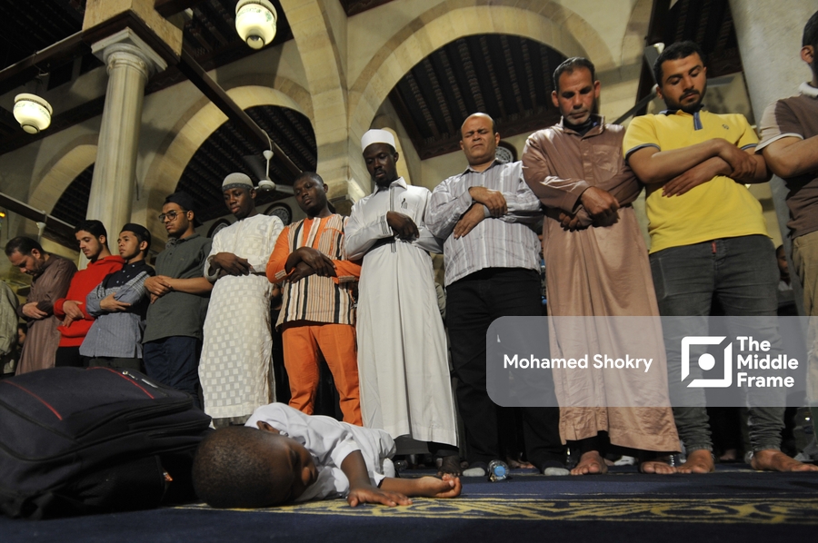 Tarawih prayer at Al-Azhar Mosque