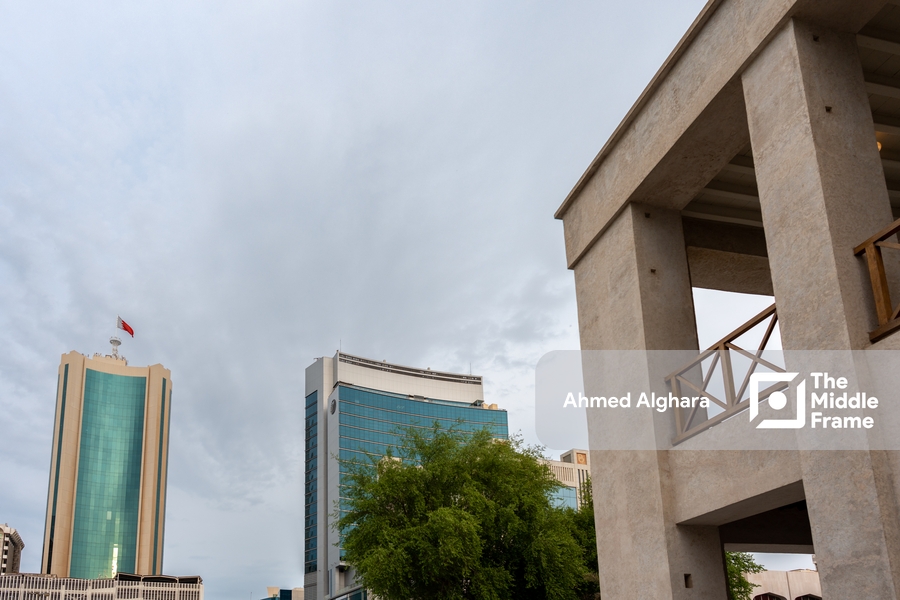 Architectural towers in Bahrain