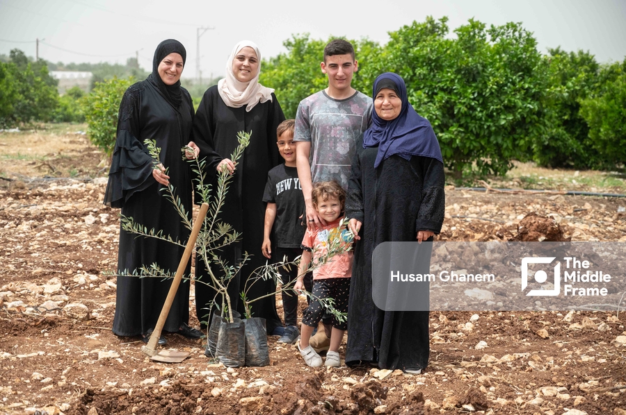 Farmers from Flamiya village in Qalqilya District West Bank-Palestine.