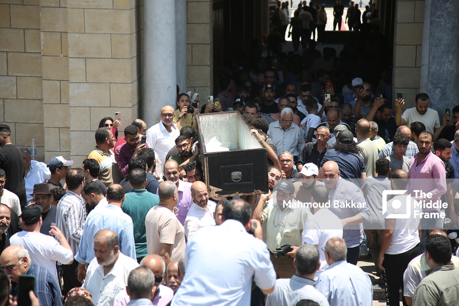 The funeral of the Egyptian actor Ahmed Farahat