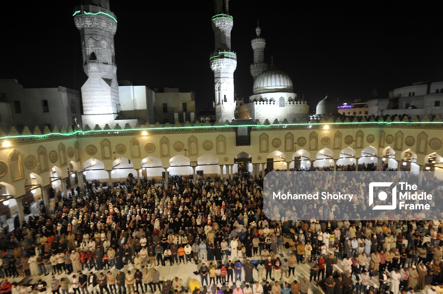 Tarawih prayer at Al-Azhar Mosque
