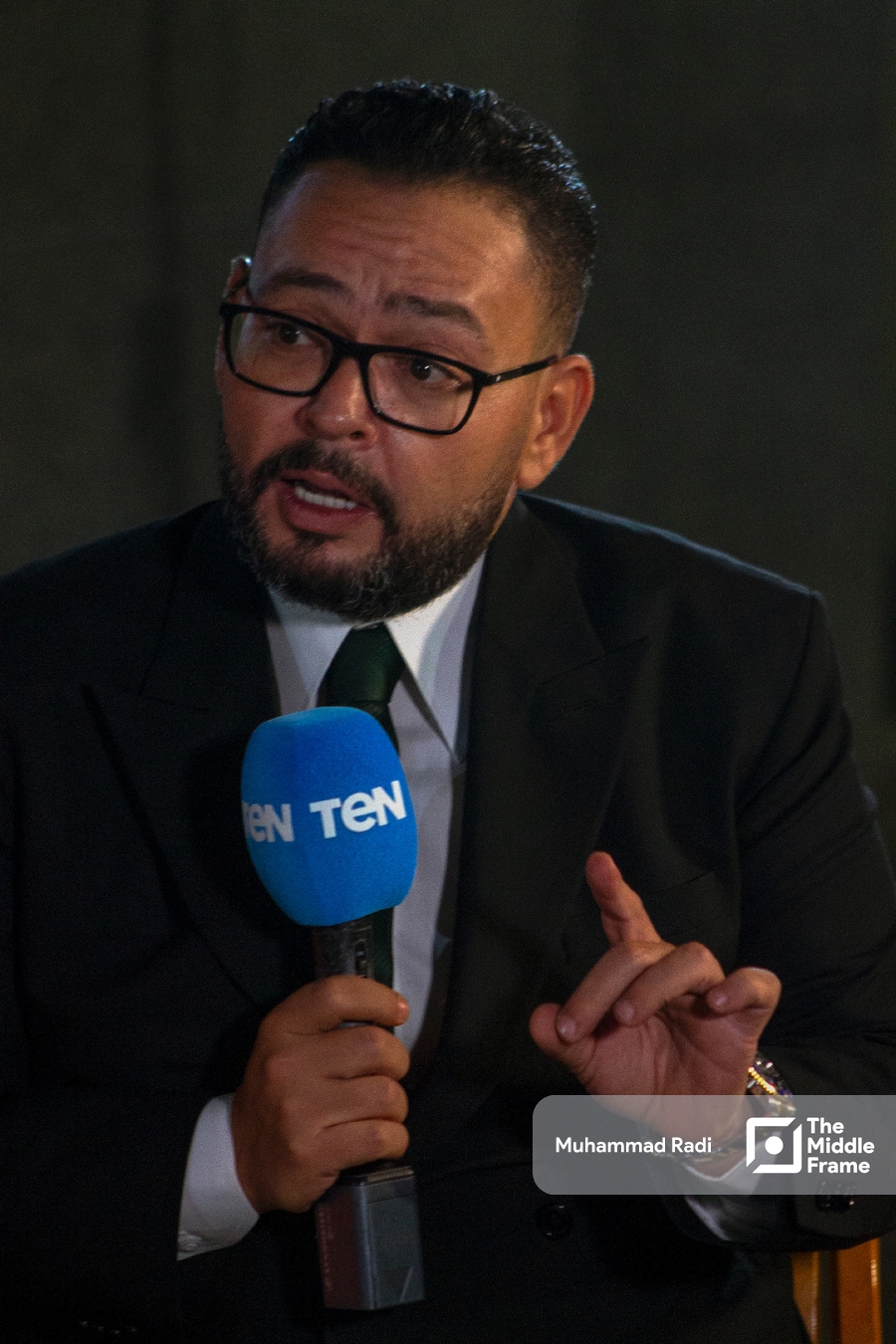 Ahmed Rizq at the Alexandria international film festival for Mediterranean countries