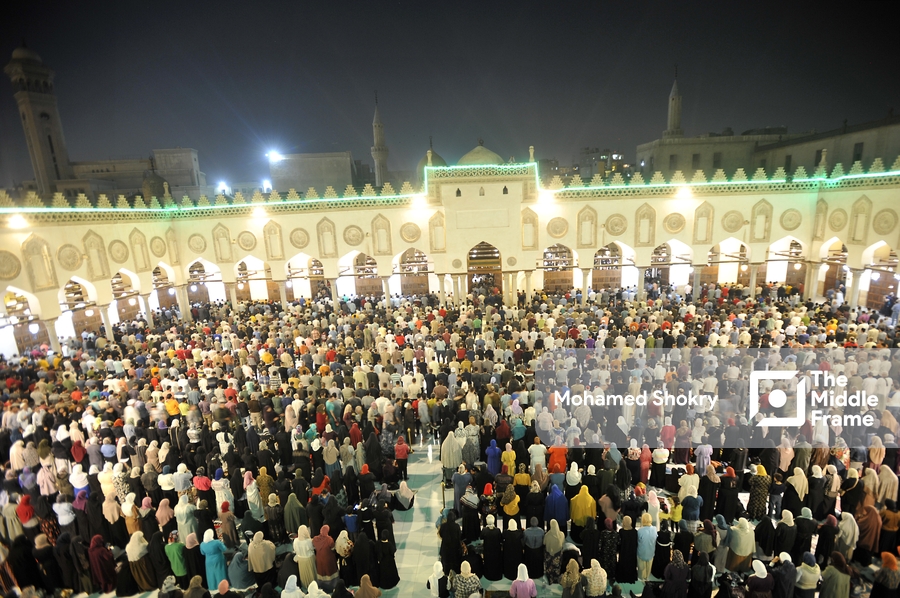 Tarawih prayer at Al-Azhar Mosque