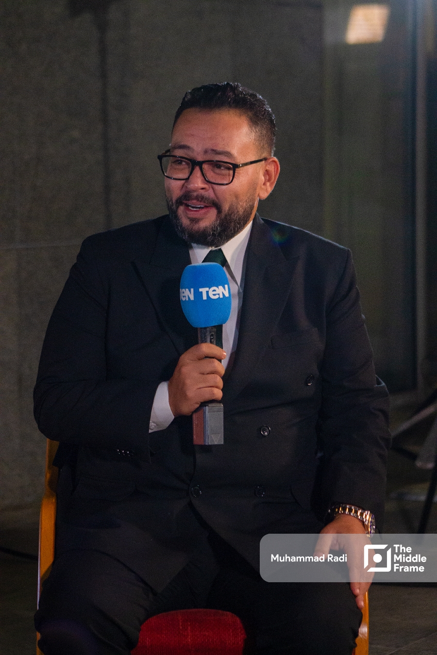 Ahmed Rizq at the Alexandria international film festival for Mediterranean countries