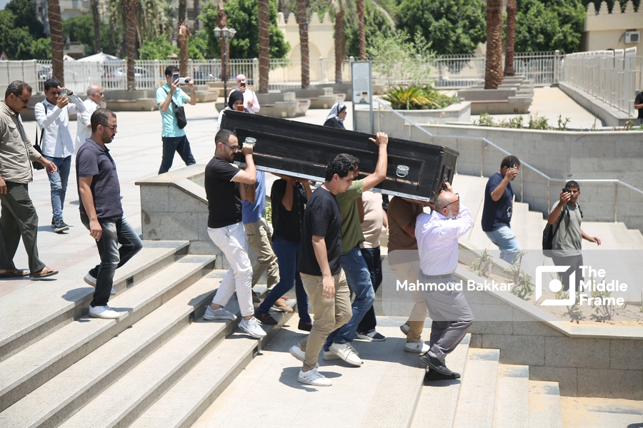 The funeral of the Egyptian actor Ahmed Farahat