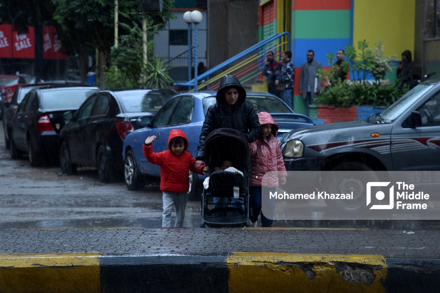 Heavy rain in Cairo