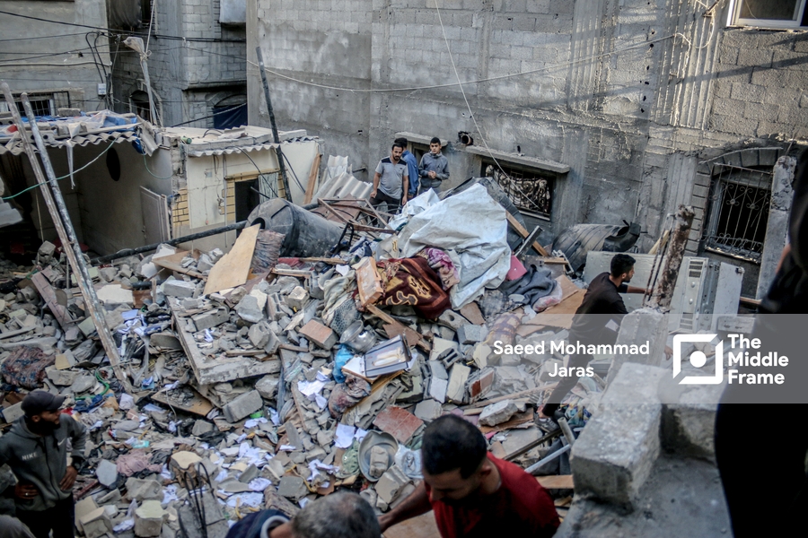 An Israeli airstrike targeted the Shan'a family's home in the Maghazi refugee camp.