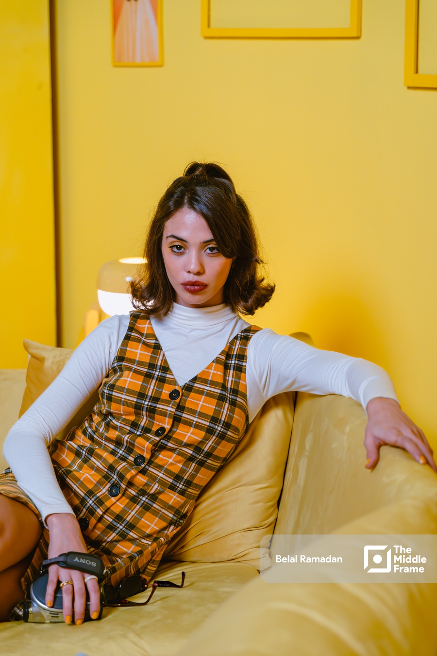 A photoshoot featuring an Egyptian female model.