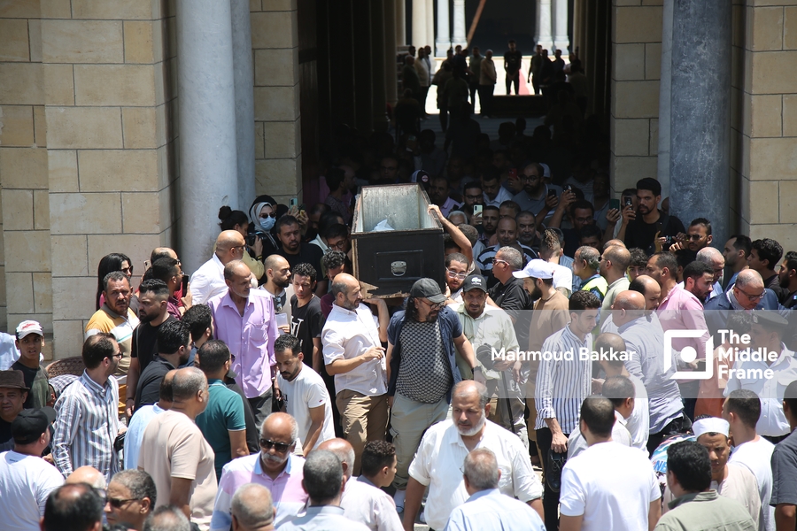 The funeral of the Egyptian actor Ahmed Farahat