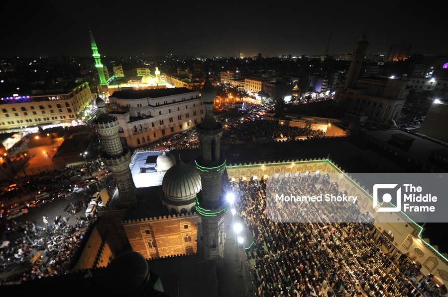 Tarawih prayer at Al-Azhar Mosque