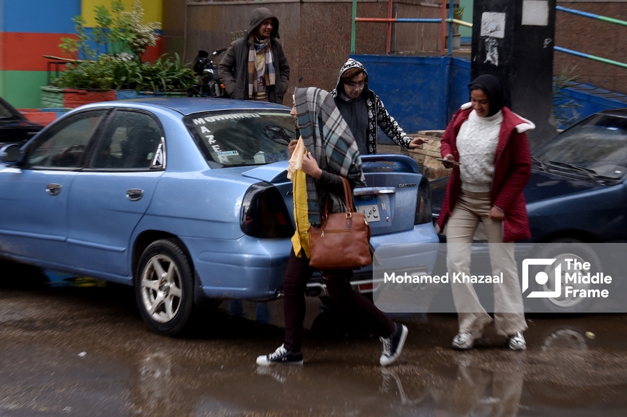 Heavy rain in Cairo