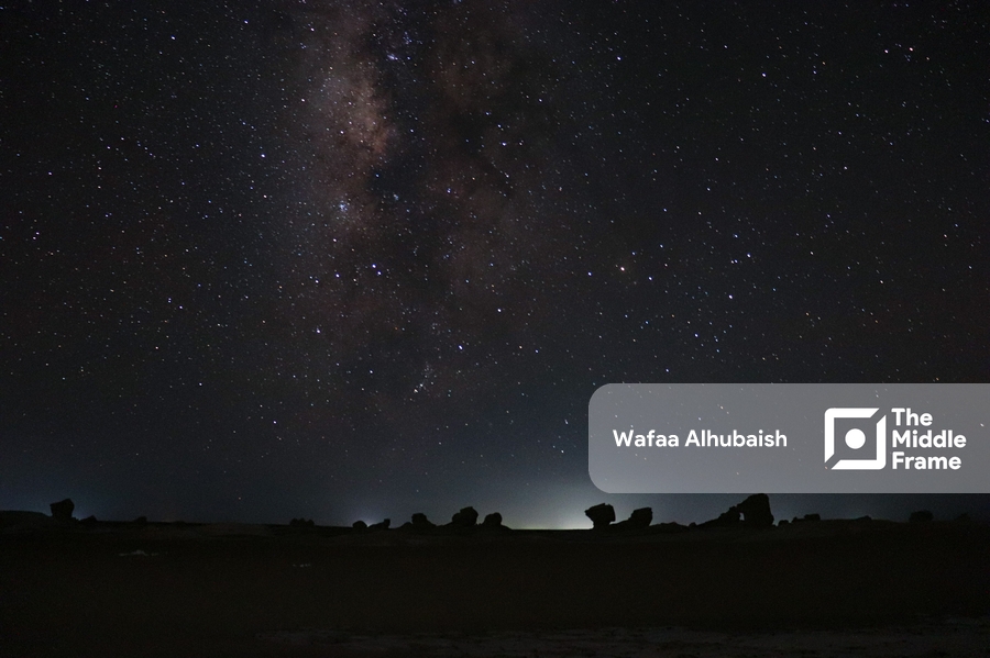 Starry Oasis in the White Desert