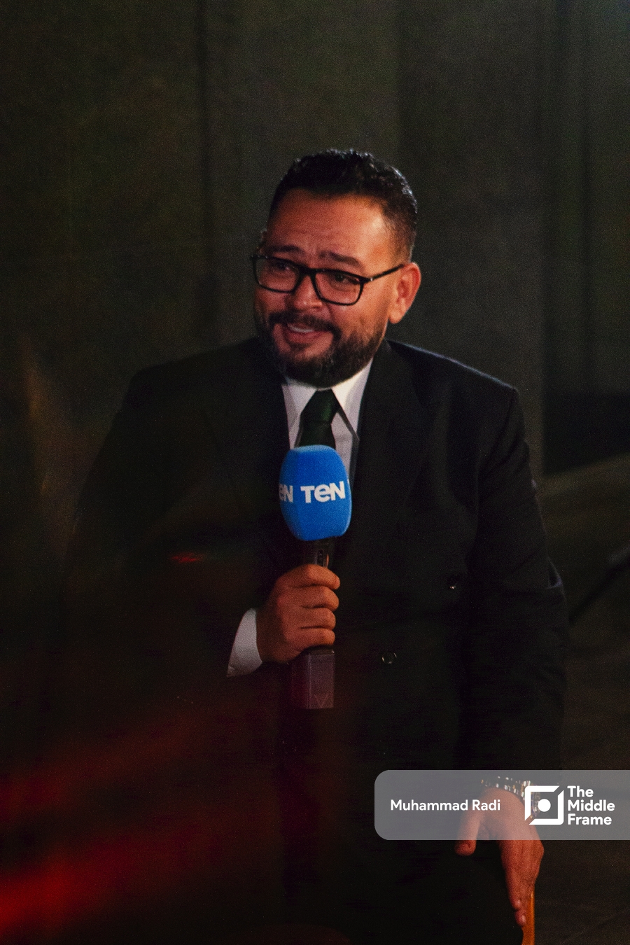 Ahmed Rizq at the Alexandria international film festival for Mediterranean countries