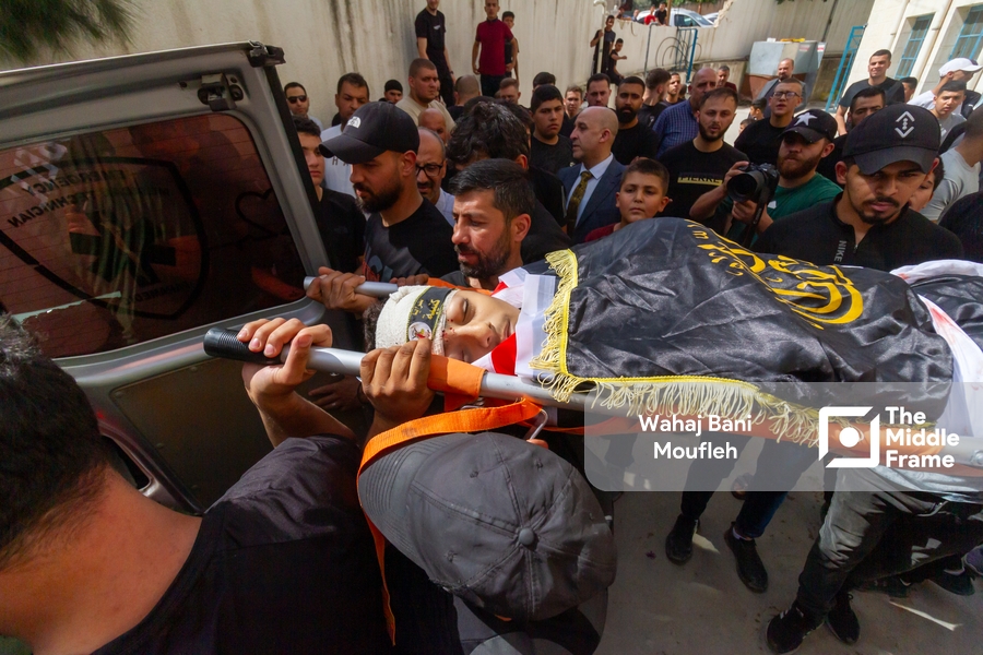 Martyrs funeral processions from Jenin refugee camp West Bank-Palestine ...