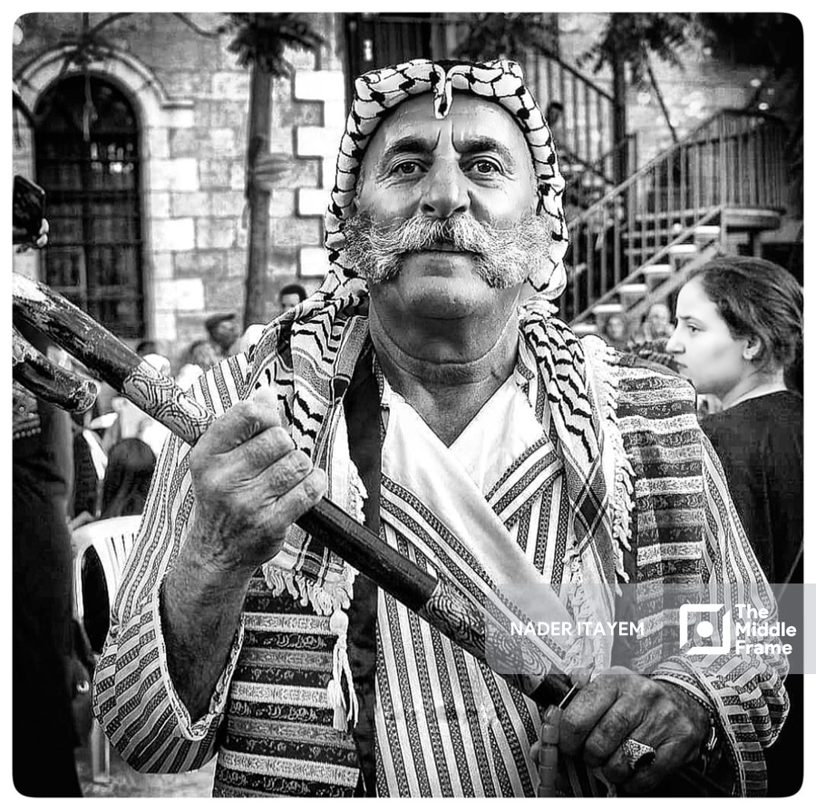 A man in a traditional Palestinian attire • The Middle Frame • GenAI ...