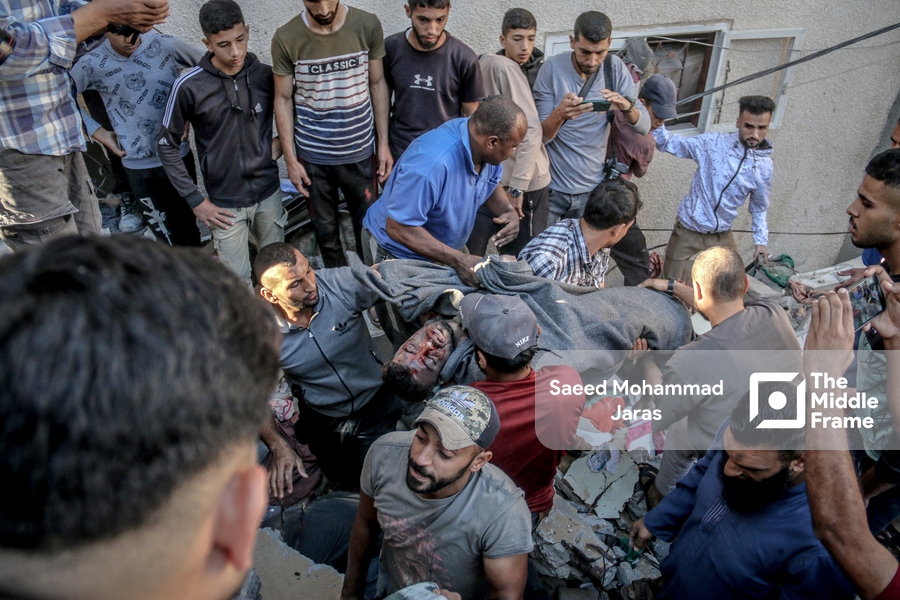 An Israeli airstrike targeted the Shan'a family's home in the Maghazi refugee camp.