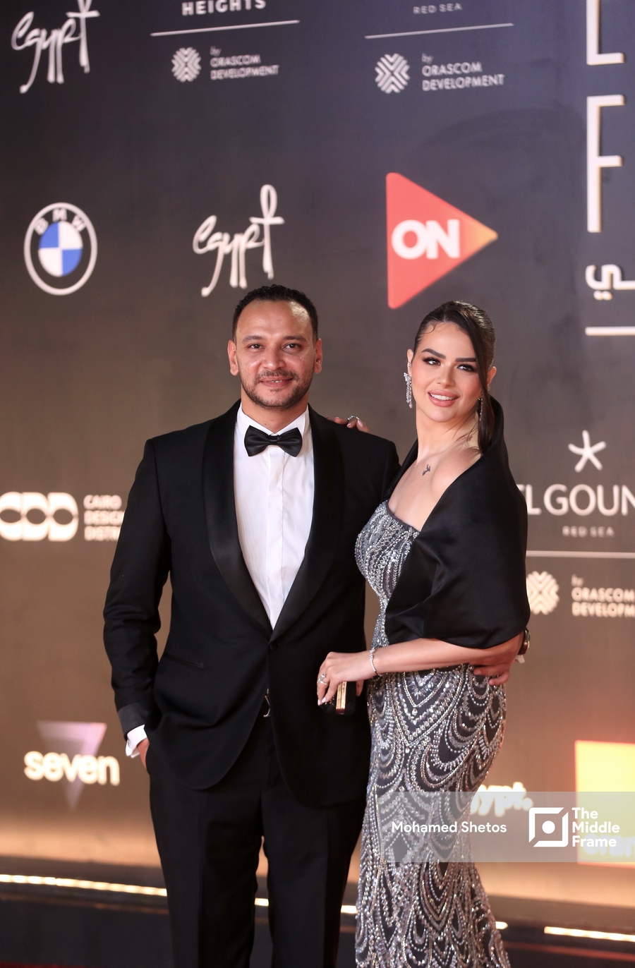 Hanadi Mahana and Ahmed Khaled Saleh at the El Gouna Film Festival 2024.