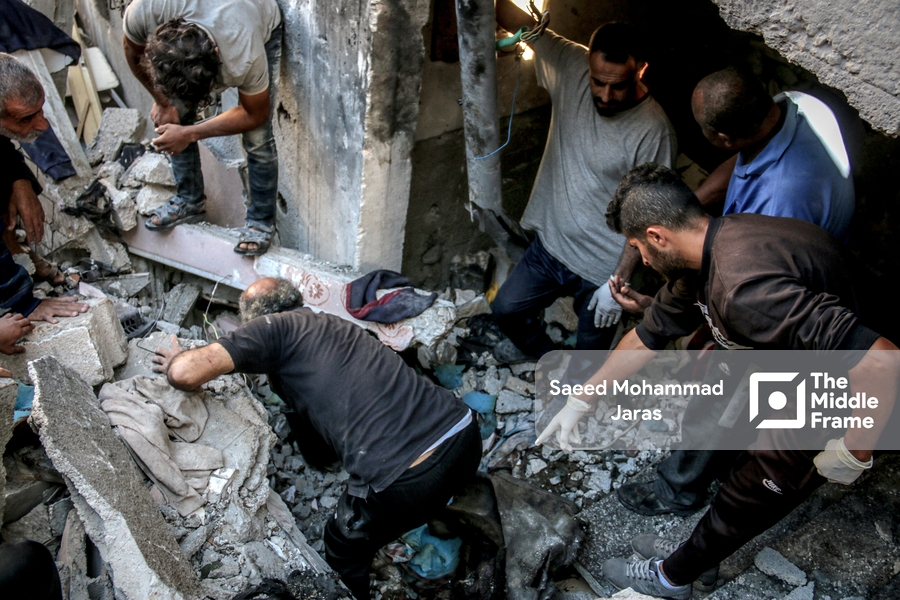 An Israeli airstrike targeted the Shan'a family's home in the Maghazi refugee camp.