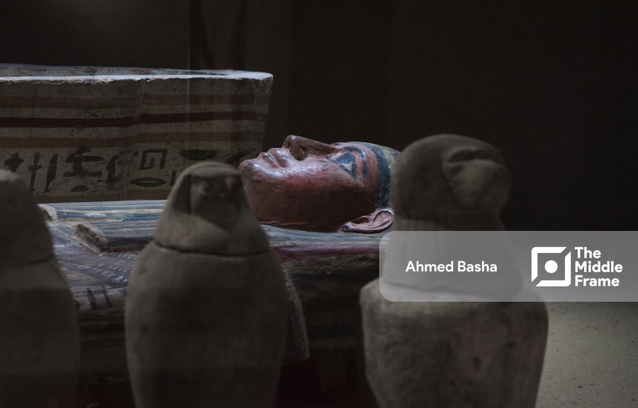 Ancient Egyptian monuments Zaafarana Palace Museum Egypt.