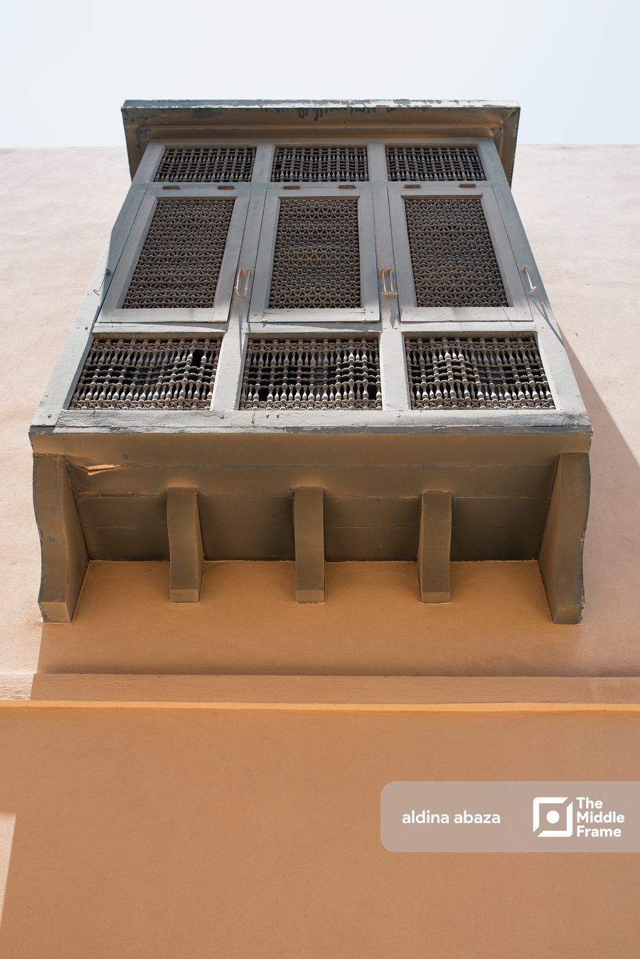 Wooden window, El Gouna, Egypt.