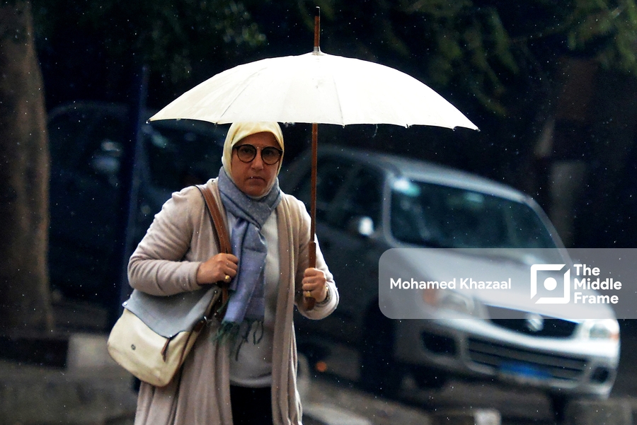 Heavy rain in Cairo