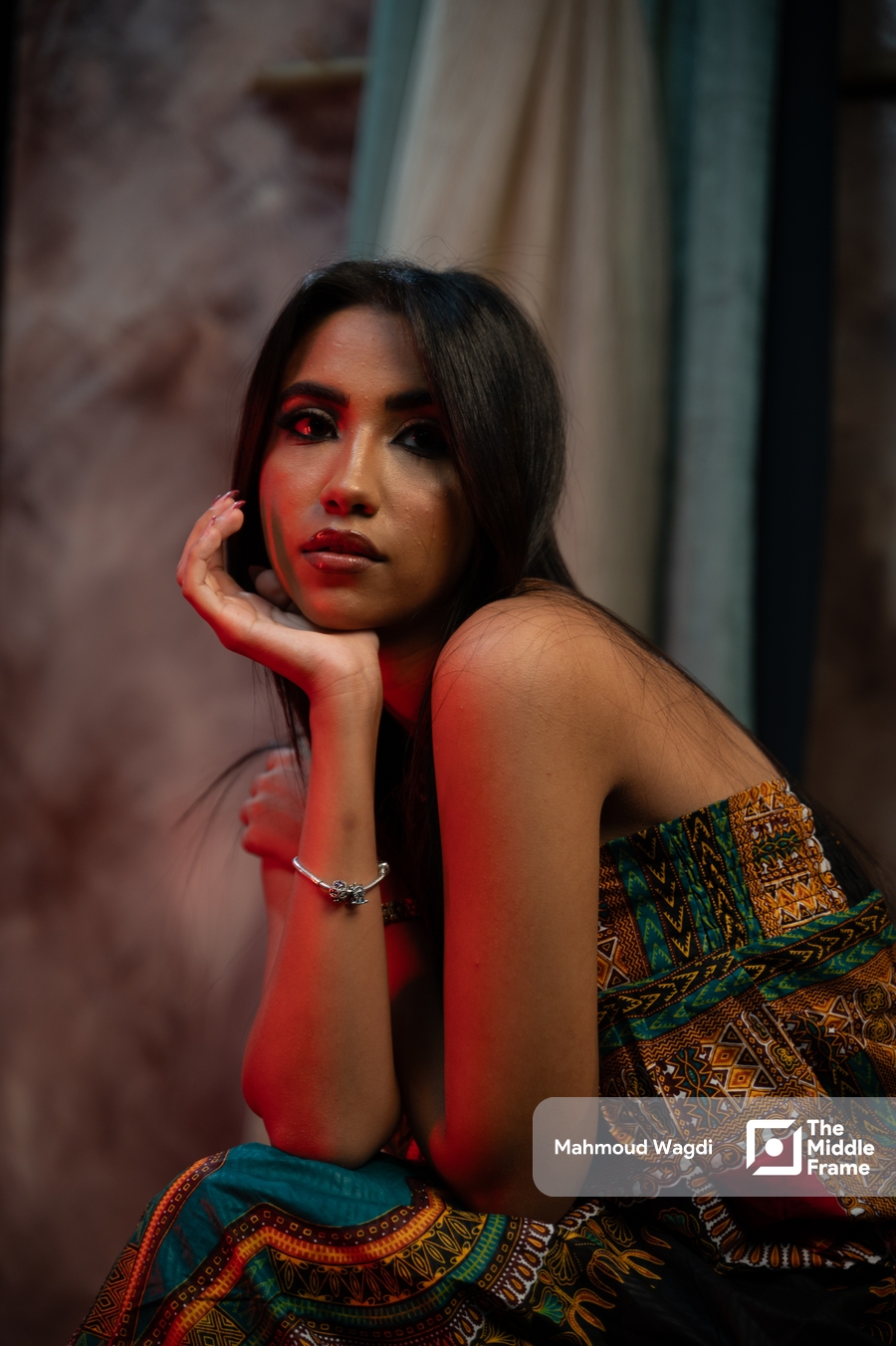 A portrait of an Egyptian model.