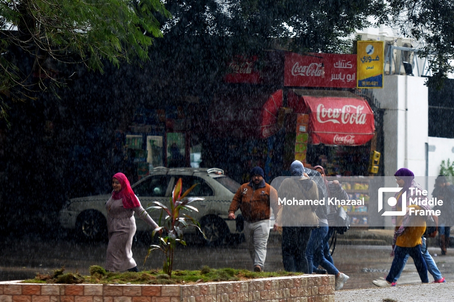Heavy rain in Cairo
