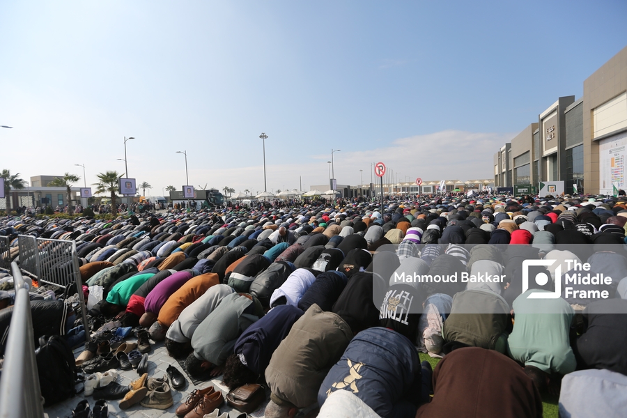Friday prayer at Cairo International Book Fair 2024