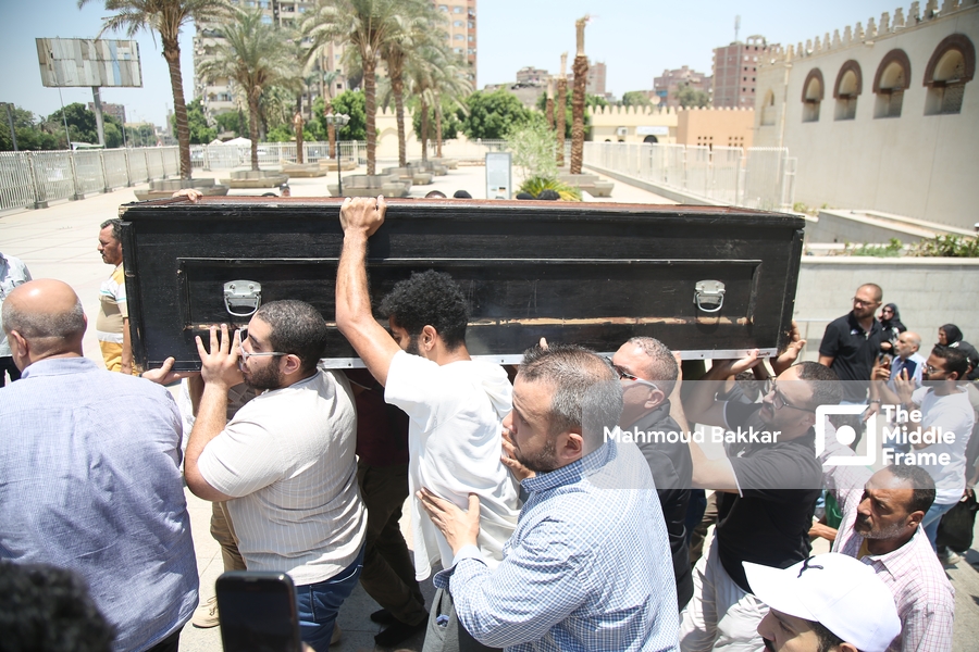 The funeral of the Egyptian actor Ahmed Farahat