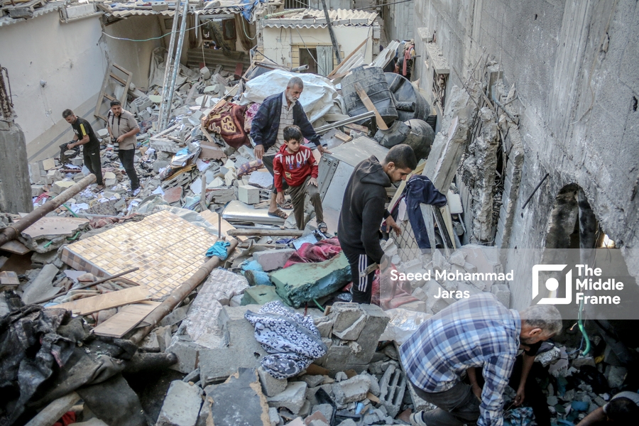 An Israeli airstrike targeted the Shan'a family's home in the Maghazi refugee camp.