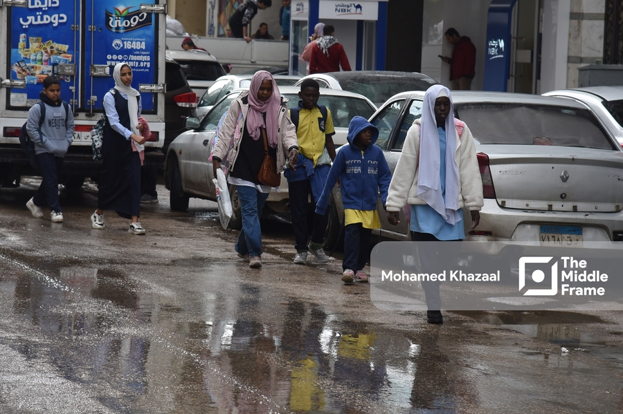 Heavy rain in Cairo