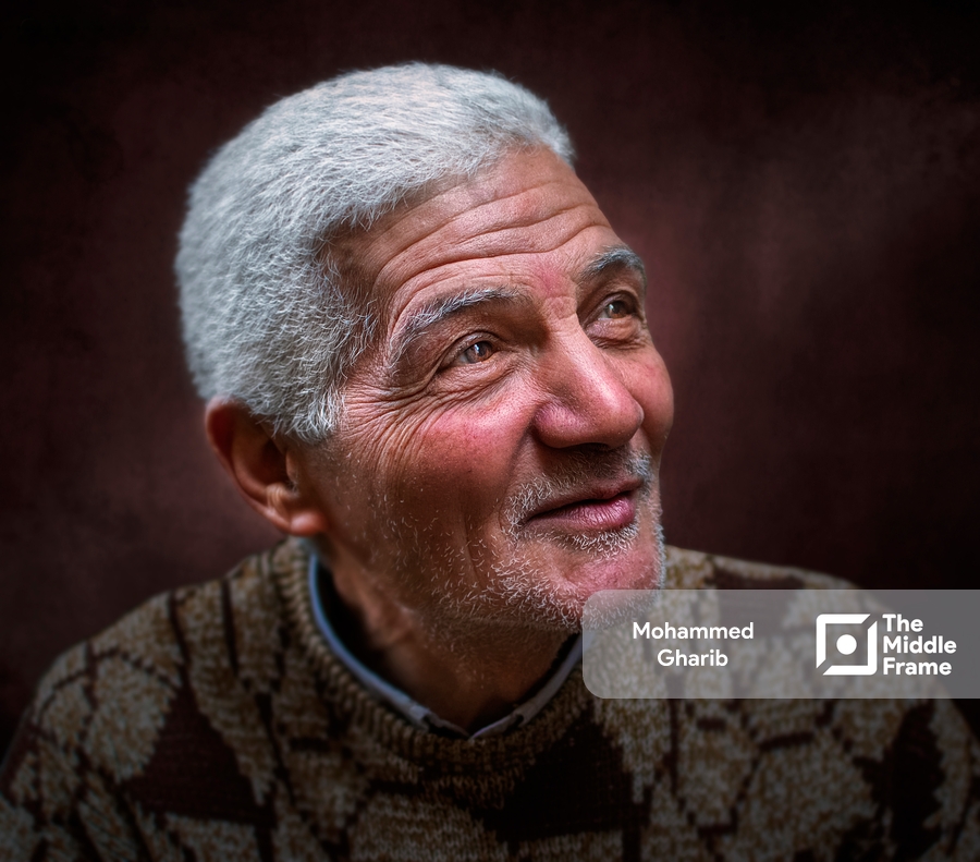 Portrait of an elderly Egyptian man.