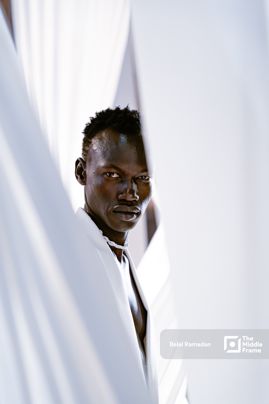 A portrait of a Sudanese model.