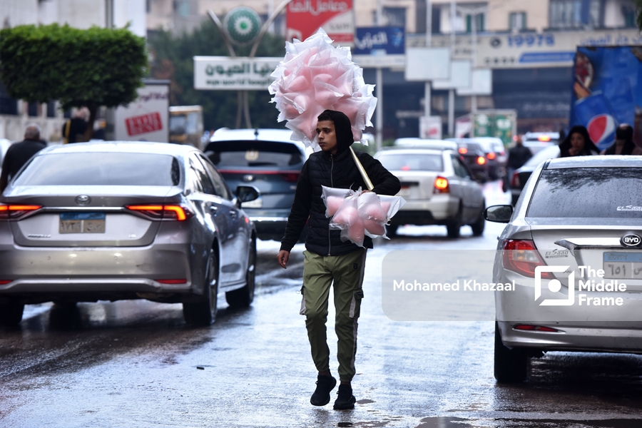 Heavy rain in Cairo