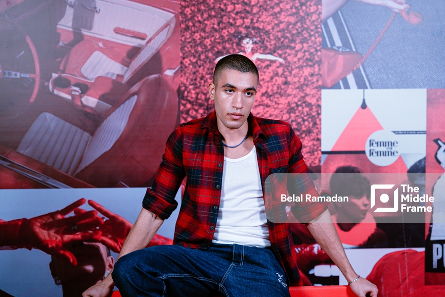 A portrait of a young Egyptian male model.