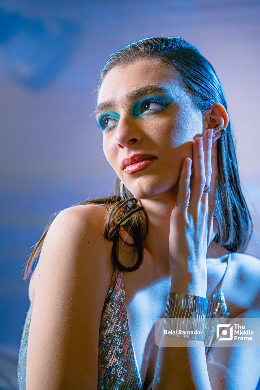 A portrait of an Egyptian model.