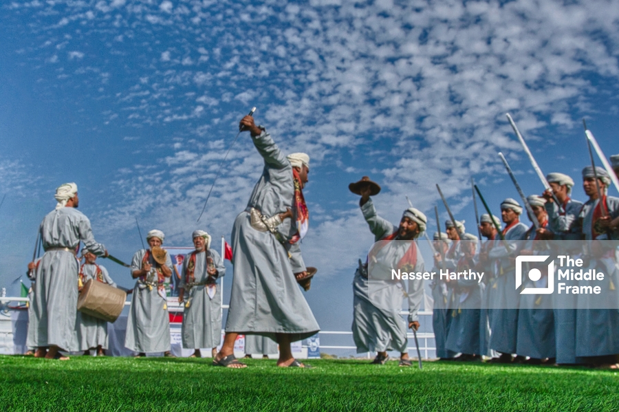 The sword dance in Oman.