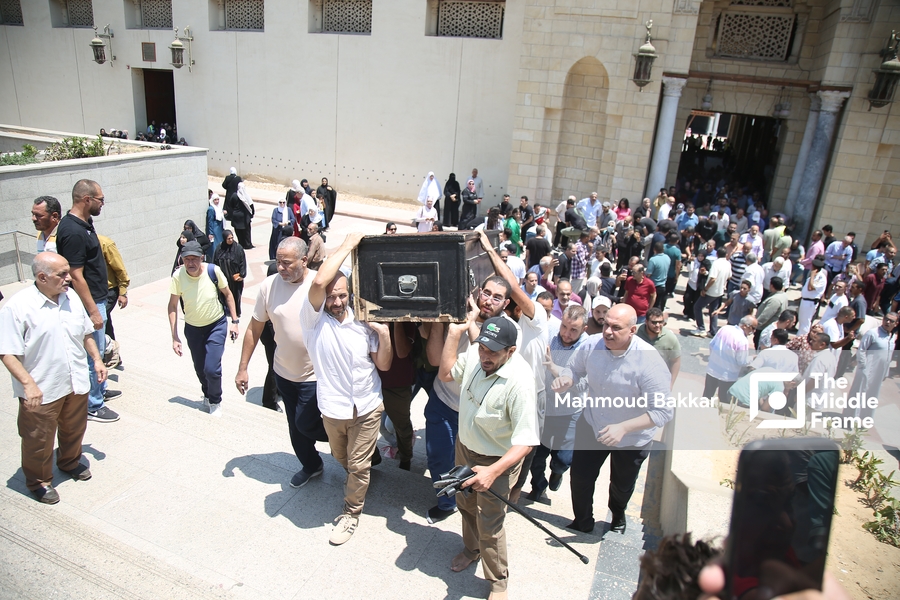 The funeral of the Egyptian actor Ahmed Farahat