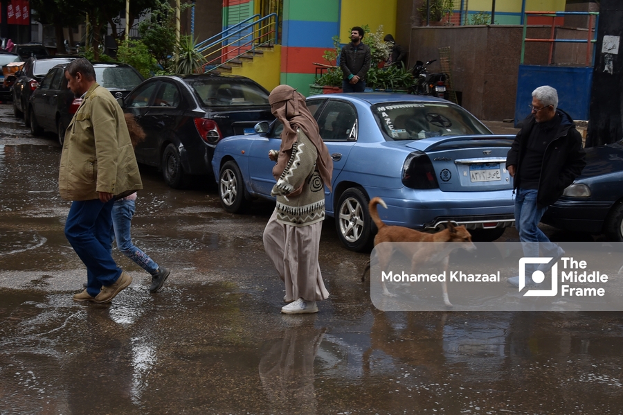 Heavy rain in Cairo