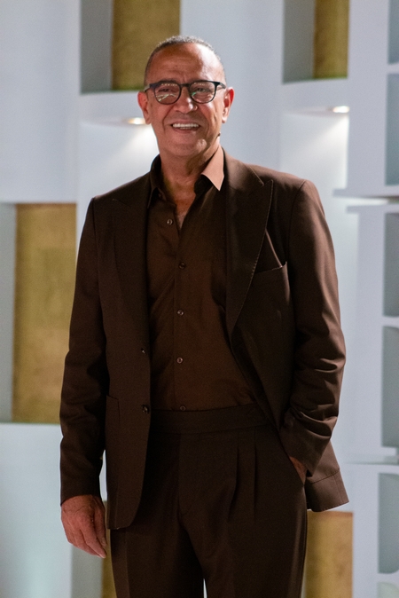 The famous actor Ashraf Abdel Baqi posing for the camera