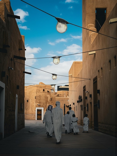 Steps that carry the scent of the past within walls that tell the story of Saudi Arabia's